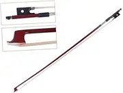 COSMEVIVI 1/4 Size Brazilwood Violin Bow Octagonal Design Student Beginner Ebony Violin Parts