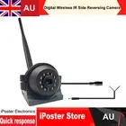 Digital Wireless IR Side Reversing Camera 12-24V For iPoster Truck DVR Monitor