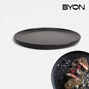 【BYON】Blackroot 大餐盤 27cm(黑色個性餐盤/北歐設計)