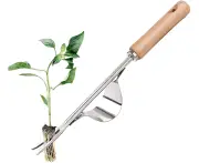 Garden Weeder Hand Tool,Ergonomic Weeding Tools,Stainless Steel Base - Easy Weed Removal and Deeper Digging for Planting and Weeding