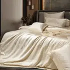 Bedding Set 10pcs Nature Silk Cotton Embroidered Quilt Cover Sheet Pillowshames
