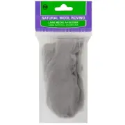 Clover 79R-33 Natural Wool Roving .3oz-Ash (3Pk)