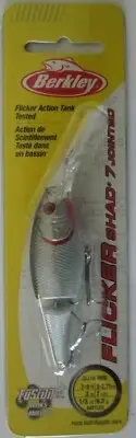 Berkley Flicker Shad Jointed - Size 7 - 1/3 oz. - 3" - Black Silver