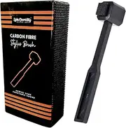 Carbon Fiber Stylus Brush for Turntable | Record Player Needle Cleaner with Friction Pad Matchbox