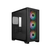 Cooler Master Elite 301 Tempered Glass mATX Case - Black [E301-KGNN-S00]