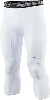 [ARSUXEO] Men's 3/4 Running Compression Trousers Base Layers Capri Pants K75