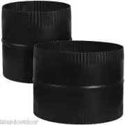 Imperial 5" Connector Union Piece BM0045 Stove Vent Flue Pipe 24 Guage Crimped