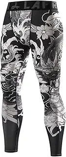 [LAFROI] Men's Quick Dry Cool Compression Fit Tights Leggings Waistband-YSK08
