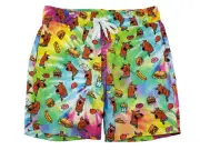 Scooby-Doo and Scooby Snacks All-Over Print Tye Dye Men's Swim Trucks NWT