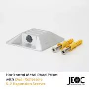 JEOC Road Monitoring Prism with Dual Aluminum Coated Reflectors &Expansion Screw