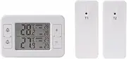 Snblzhef Wireless Indoor Outdoor Freezer Thermometer Sensor Temperature Monitor with Audible Alarm Temperature Gauge for Kitchen