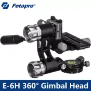 Fotopro E-6H Gimbal Head Telephoto Lens Head 360° Panorama Head for Camera DLSR