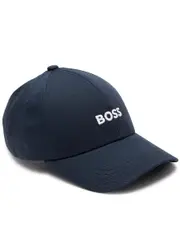 Boss Zed Logo-embroidered Cotton cap - Navy ONE SIZE