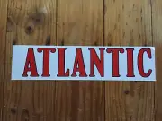 Atlantic text self-adhesive vinyl sticker for petrol bowser