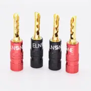 50pcs ELNONE Gold Plated Audio BFA Banana Plug Speaker Cable Connectors Screws