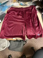 Champion L Mesh Maroon Shorts Pocketless gym athletic
