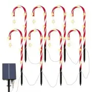 Christmas Candy Cane Pathway Lights Solar Powered Christmas Decorations8173