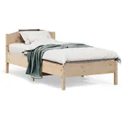 vidaXL Bed Frame without Mattress 90x190 cm Solid Wood Pine