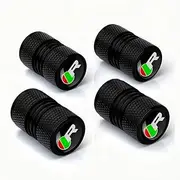 Car Wheel Tire Valve Stem Caps R Logo Aluminum Alloy Tire Air Caps Cover Compatible with XE XEL XF XFL XJ F-PACE F-Type Accessories