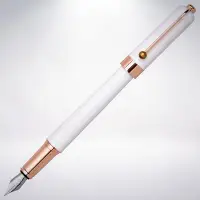 在飛比找Yahoo!奇摩拍賣優惠-台灣 SKB 文明鋼筆 原點系列鋼筆: 白亮玫瑰金