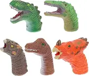 5pcs Dinosaur Head Puppet Hand Dolls for Boys and Girls Creative Storytelling Toys Educational Finger Puppets for Boys Girls