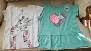 2Pcs Carter's Baby girl clothes, 24 months - 1 Dress / 1 Dress Shirt