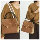 NEW Tory Burch Double Bag Tigers Eye Pebbled Lee Radziwill Small With Dust Bag