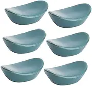 GRIRIW 6pcs Malachite Green Ceramic Chopsticks Rest Holder Elegant Ingot Shaped Spoon Fork Stand Tableware Accessory for Clean Organized Dining Experience
