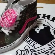 A Bathing Ape VANS Sneakers Size US M8 Black Men's New With String Box #3