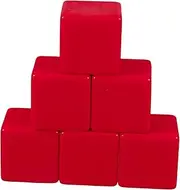 Toddmomy 6 Pcs Large Writable Blank Dice Plastic Cubes for Educational Games Creative Projects Classroom Activities for Adults Fun