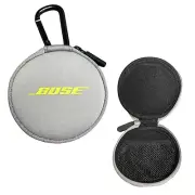 Genuine Bose SoundSport Wireless Replacement Soft Round Zipper Case Gray Citron