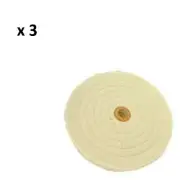 3 New 8" Buffing Polisher Pads Wheels Polishing Fast Shipping