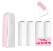 Mini Lint Roller with 150 Sheets, Travel Size Portable Lint Roller Compact Pe...