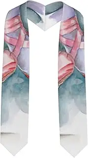 [EdWal] Ballet Dancer print Graduation Stole and Sash Class for Unisex Adult Honor Stole Honor Stole of 2025