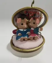 Hallmark Hand Painted Artist Prototype of 1993 Sister to Sister Compact Ornament