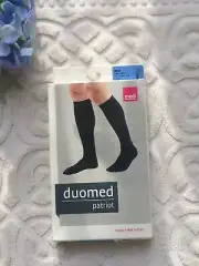 Duomed Patriot Black, Closed Toe, 15-20 Size L Compression Socks - 36653 NEW
