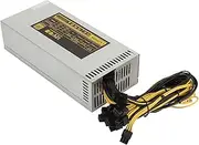 Mining Power Supply, 2000W PC Power Supply Modular with Multiple Power Protections, 1500 RPM Energy Saving Fan, Automatic Shutdown Mining Power PSU
