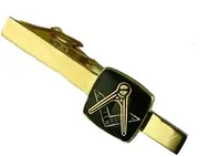 [Select Gifts] Masonic Tie Bar~Fremason Tie Slide Optional Engraved Keepsake Box