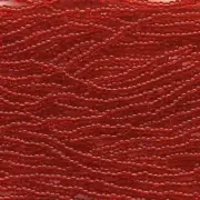 Czech Seed Beads 8/0 Transparent Light Ruby 31457 (6 strand hank) Glass