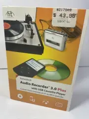 Honestech Audio Recorder 3.0 PLUS with USB Cassette Player Converter Never Used