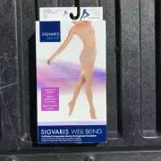 sigvaris 15-20 Mmhg Black Pantyhose 120md99 Sz:d