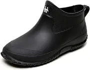 [GBWPRBMW] Men Rain Boots, Rubber Boots Waterproof for Men with PVC Unique Design, Comfort Lightweight Work Mud Boots, Resistant Durable Slip Garden Boots for Fishing Farming Gardening