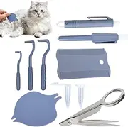 Tick Removal Tool for Dogs - Flea Puller Set for Pet - Reusable Flea and Tick Remover Set for Multi-Pet Household, Dogs and Cats Daily Care