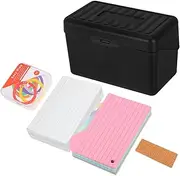 TEMPNAP 1 Set Multi Function Card Organizer Box with Memo Cards Elegant Storage for Office Home Workspace Organization