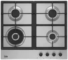 NEW Beko BCT60GX1 60cm Gas Cooktop - High Power Wok Burner - Made in Europe