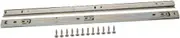Tofficu 2pcs Heavy Duty Slide Drawer Runners Ball Bearing Full Extension Silent Cabinet Furniture Accessories
