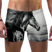 [VBFOFBV] Men's Printed Jammer Swimsuit Swim Shorts, Basketball Pattern