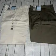 2 Pair Dockers Women's 10M Khaki Beige Brown Classic Pants Natural Rise NWT