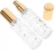 PartyKindom 2pcs Refillable Cocktail Spray Bottles Elegant Glass Espresso Mister for Taste Enhancement for Home Bars Parties Professional Mixing