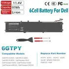 6GTPY Battery For Dell XPS 15 9560 9570 7590 Precision M5520 05041C 5D91C 5XJ28